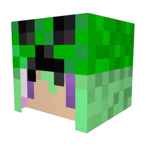 kenshin519 Minecraft avatar head, 3D render