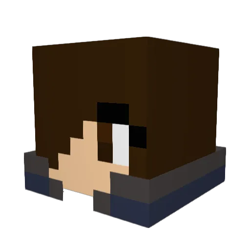 kenshinz360 Minecraft avatar head, 3D render