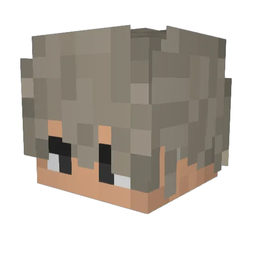 kenshiraya Minecraft avatar head, 3D render