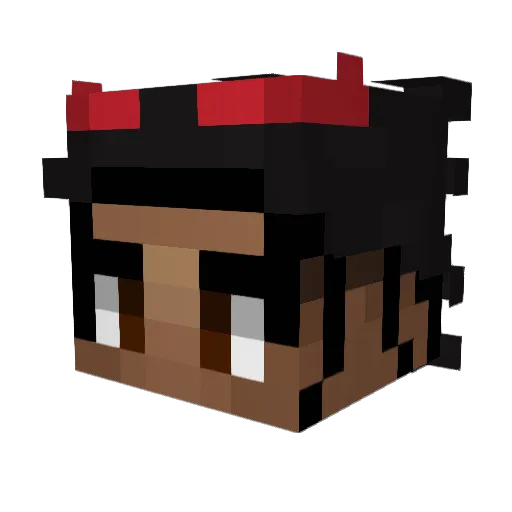 kenshoII Minecraft avatar head, 3D render