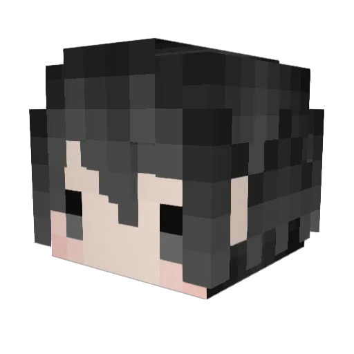 kensorange Minecraft avatar head, 3D render