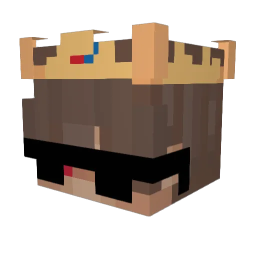 kent1100 Minecraft avatar head, 3D render