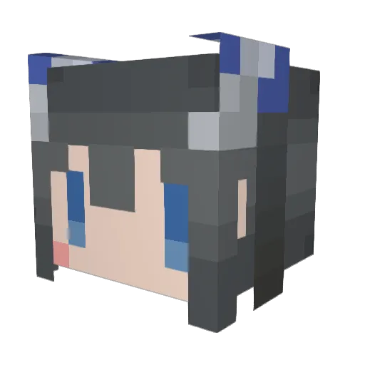 kenta0527 Minecraft avatar head, 3D render