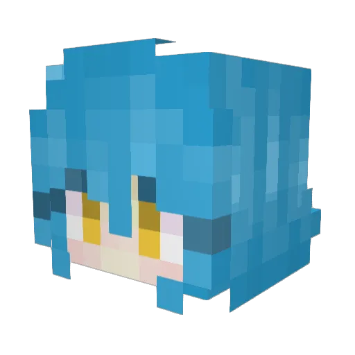 kentalee Minecraft avatar head, 3D render