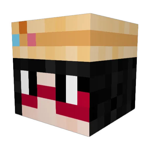 kentamaa Minecraft avatar head, 3D render
