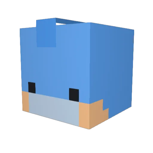 kentmaxxer Minecraft avatar head, 3D render