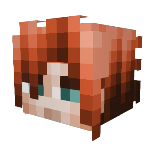 kento0405 Minecraft avatar head, 3D render