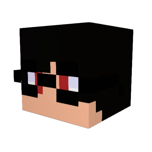 kento0612 Minecraft avatar head, 3D render