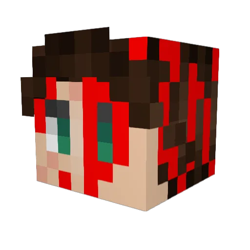 kento0715 Minecraft avatar head, 3D render