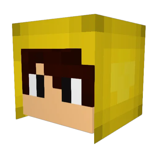 kento_world Minecraft avatar head, 3D render