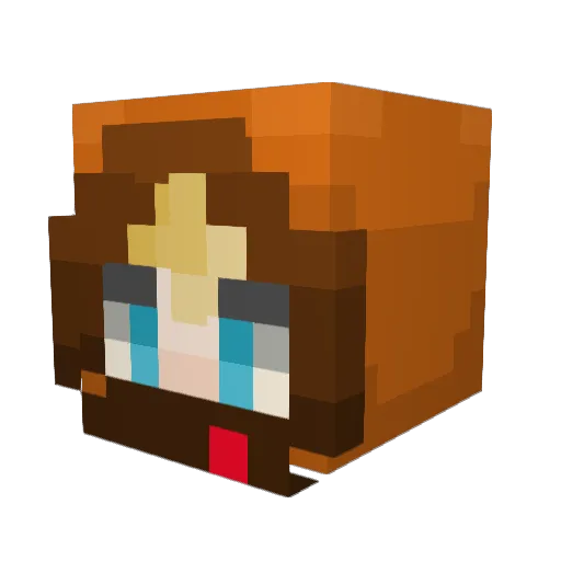 kentoki01 Minecraft avatar head, 3D render