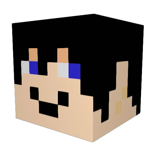 kentorotoro Minecraft avatar head, 3D render