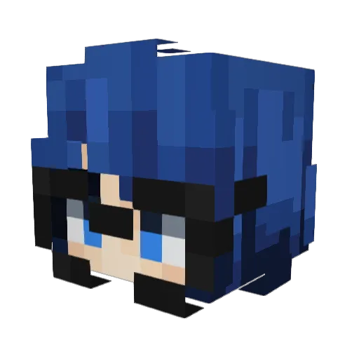 kenturia Minecraft avatar head, 3D render