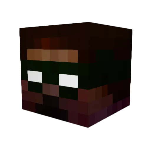 kenwein Minecraft avatar head, 3D render