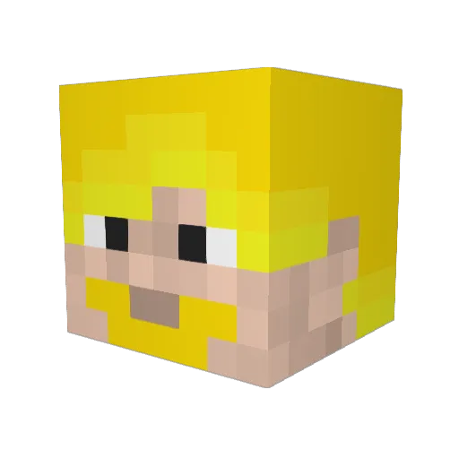 keny_boy Minecraft avatar head, 3D render
