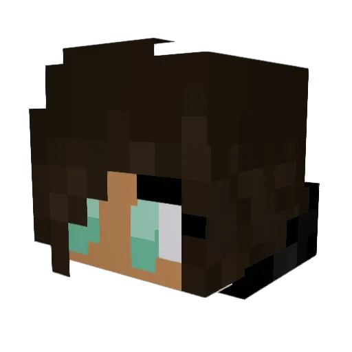 kenzah_ Minecraft avatar head, 3D render