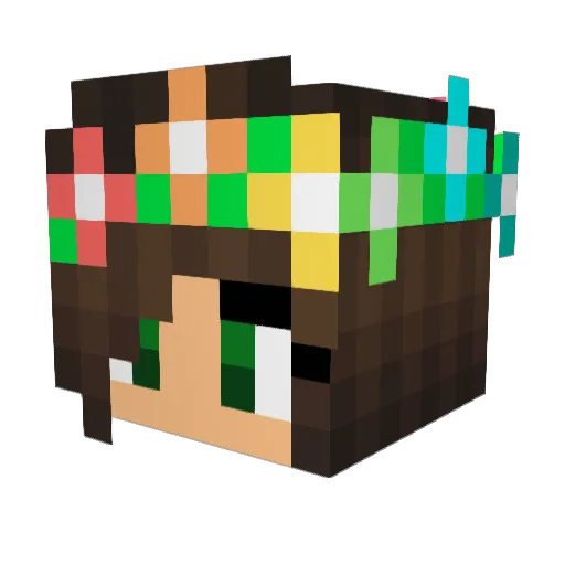 kenzhall Minecraft avatar head, 3D render