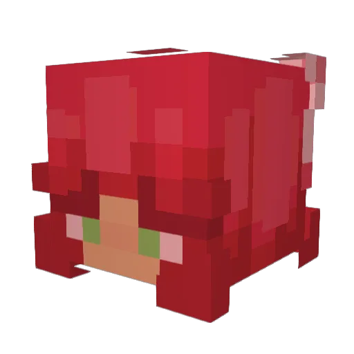 kenzie_090 Minecraft avatar head, 3D render