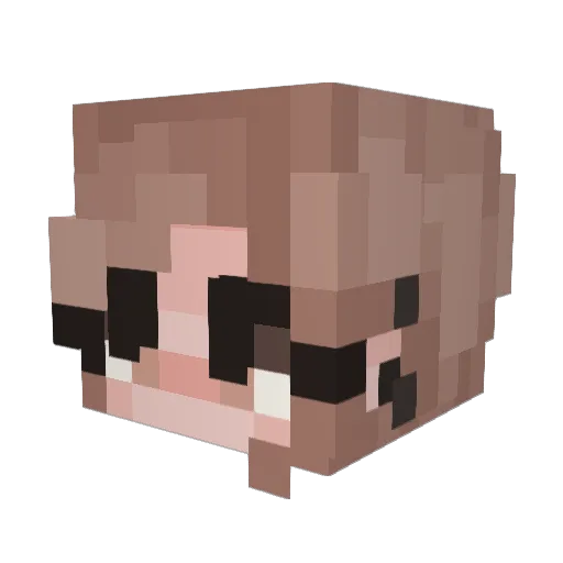 kenzieboom Minecraft avatar head, 3D render