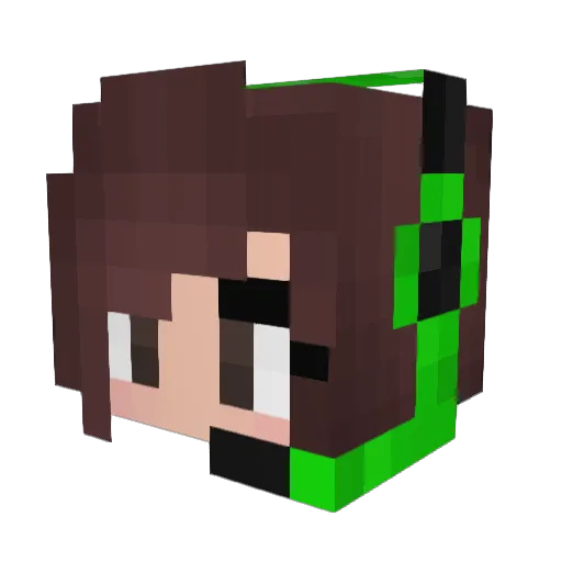 kenziedoodle20 Minecraft avatar head, 3D render