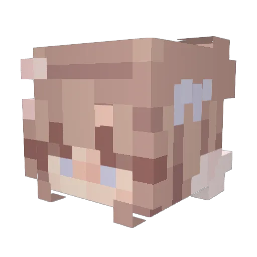 kenzonk Minecraft avatar head, 3D render