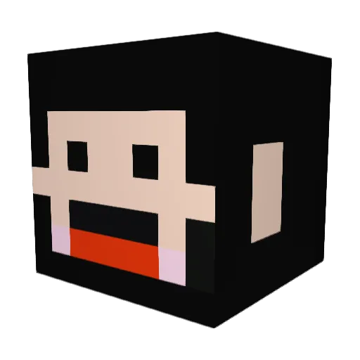 kenzoopapa Minecraft avatar head, 3D render