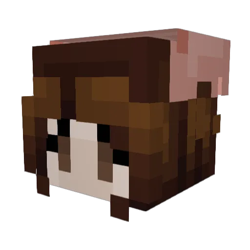 kenzprice Minecraft avatar head, 3D render