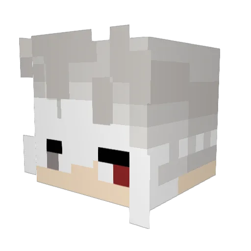 keoii Minecraft avatar head, 3D render