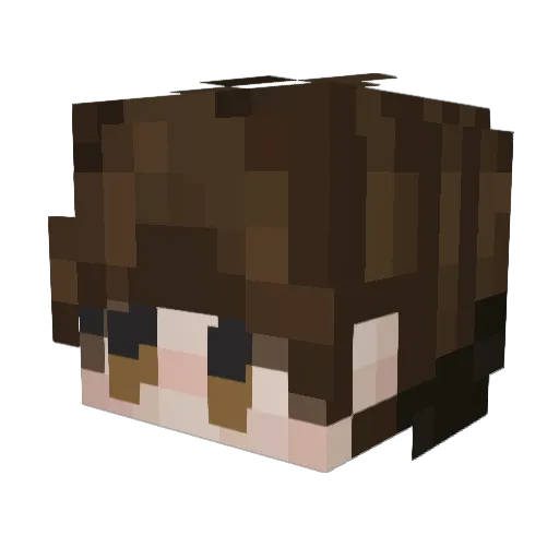 keokuji Minecraft avatar head, 3D render