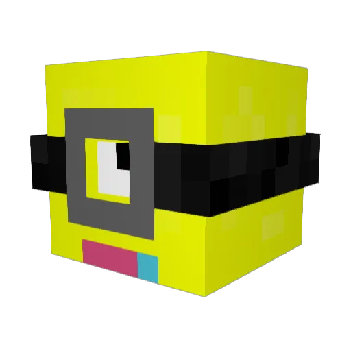 keonij Minecraft avatar head, 3D render