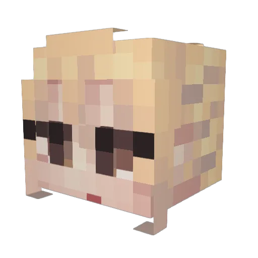 keoungwon Minecraft avatar head, 3D render