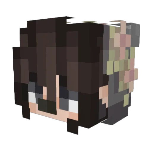kepcha Minecraft avatar head, 3D render