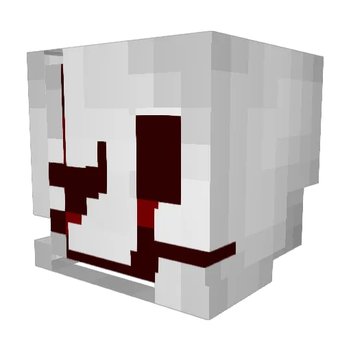 kepkXD Minecraft avatar head, 3D render