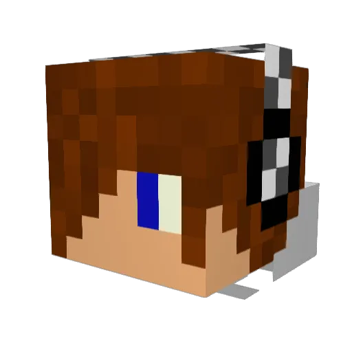 kepotrrr Minecraft avatar head, 3D render