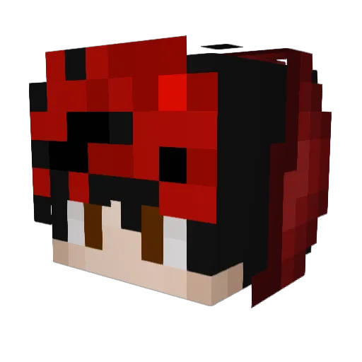 kerawll Minecraft avatar head, 3D render