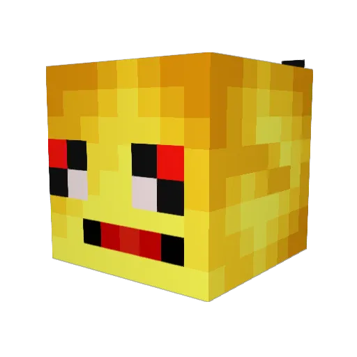 kerbaldood Minecraft avatar head, 3D render