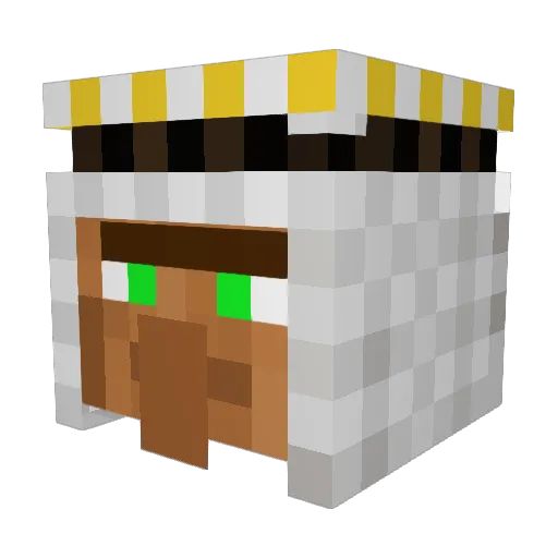 kerebax Minecraft avatar head, 3D render
