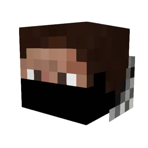 kerintis Minecraft avatar head, 3D render