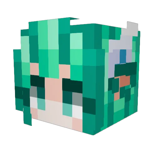 keris_uwu Minecraft avatar head, 3D render