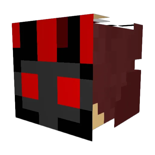 kerlink Minecraft avatar head, 3D render