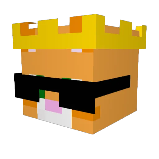 kermapylly Minecraft avatar head, 3D render