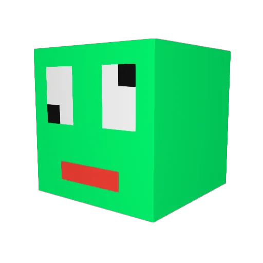 kermit2106 Minecraft avatar head, 3D render