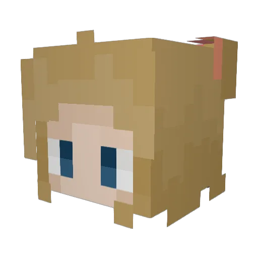 kermitboii Minecraft avatar head, 3D render