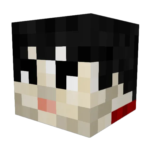 kermitdad Minecraft avatar head, 3D render