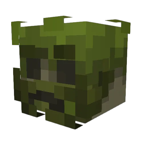 kermitzzz Minecraft avatar head, 3D render
