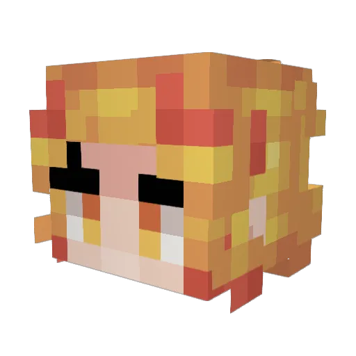 kermytfrewg Minecraft avatar head, 3D render