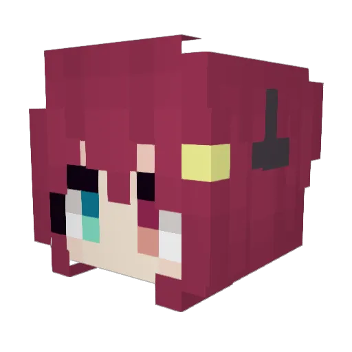kero1234 Minecraft avatar head, 3D render