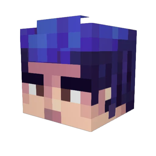 kero31ko Minecraft avatar head, 3D render