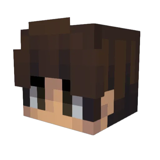kero67_ Minecraft avatar head, 3D render