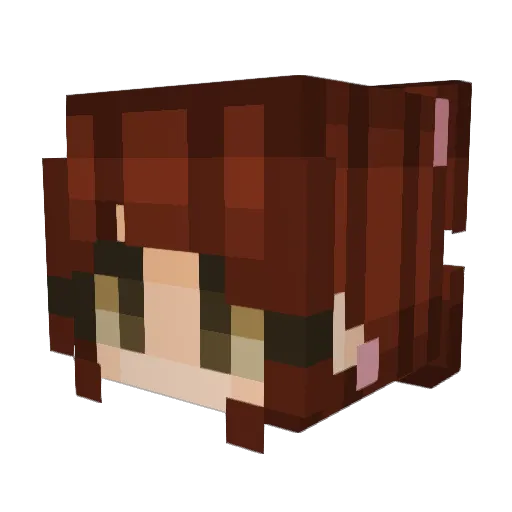 kerobee Minecraft avatar head, 3D render